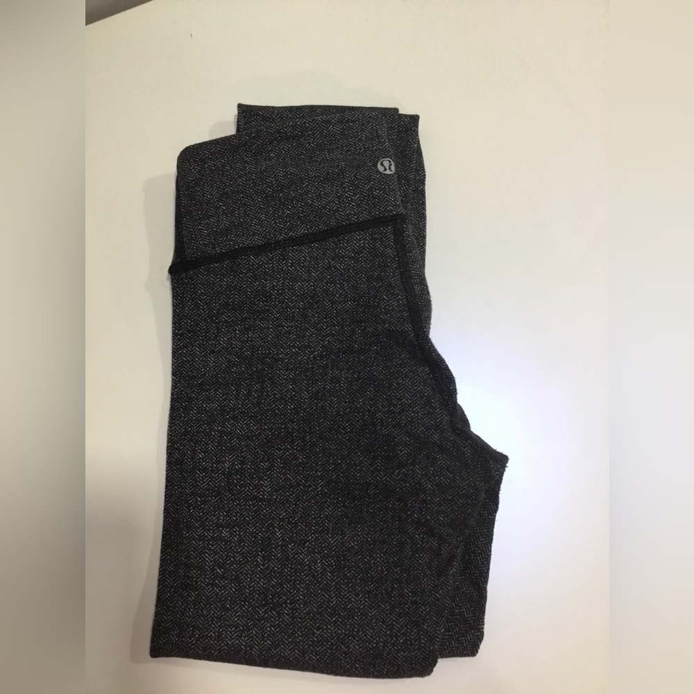 Lululemon Black Herringbone Leggings